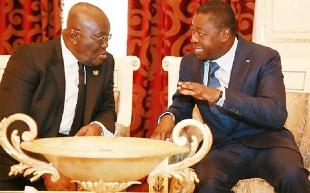 Coopération Togo-Ghana : Faure Gnassingbé chez son homologue Nana Akufo-Addo