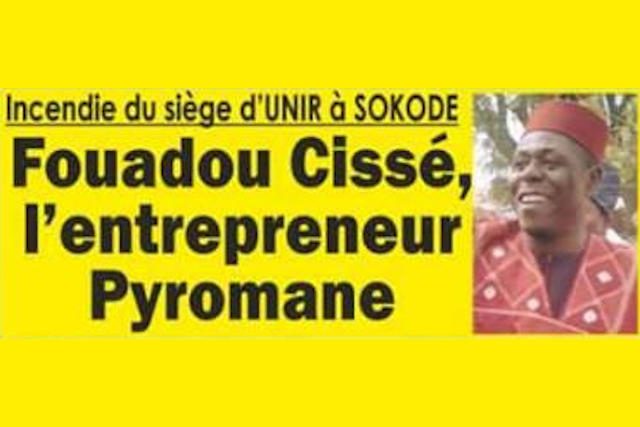 Togo, Incendie du siège du RPT-UNIR à Sokodé : Fouadou Cissé, l’entrepreneur Pyromane