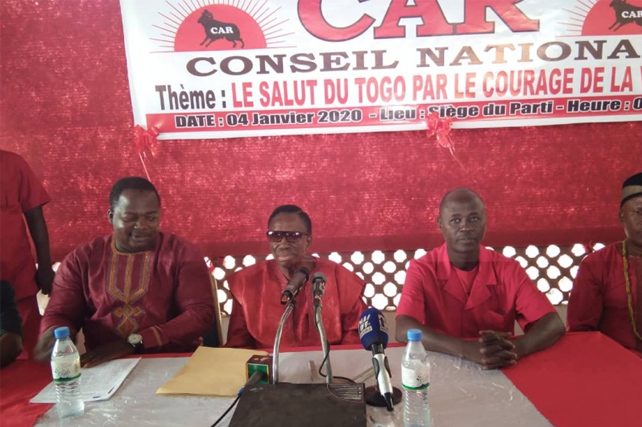 Togo/Décès de Me Yaovi Agboyibo : le CAR met le cap sur son avenir