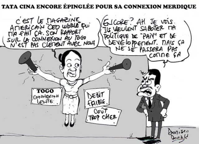 Togo : La connexion « CINAmerdique » encore épinglée
