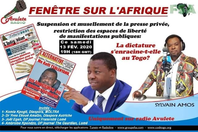 Fenêtre Sur l&rsquo;Afrique du 13 février 2021 sur radio Avulete