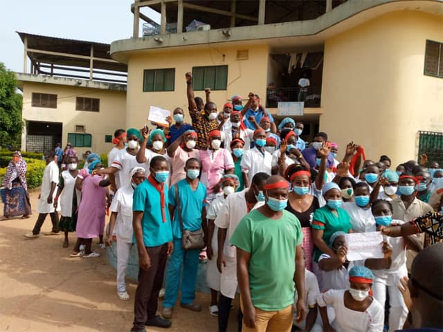Togo : le SYNPHOT en sit-in  dans les hôpitaux pour dénoncer les affectations punitives