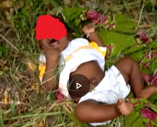 Togo : une enfant de 3 mois retrouvé dans la brousse à Tsikplonoucondji (Vidéo)
