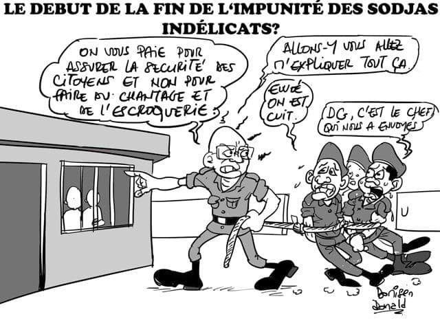 Togo / Gendarmerie nationale : Le Commandant de la Brigade territoriale de Lomé et certains de ses éléments mis aux arrêts