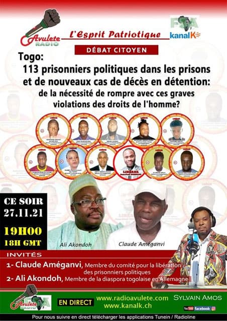 Fenêtre Sur l&rsquo;Afrique du 27 novembre 2021 sur radio Kanal K et Avulete