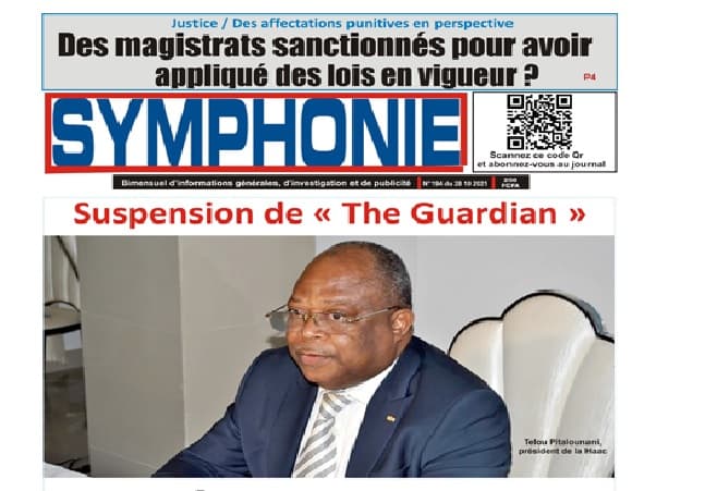 Togo : après « The Guardian », le bimensuel « la symphonie » également suspendue pour 2 mois