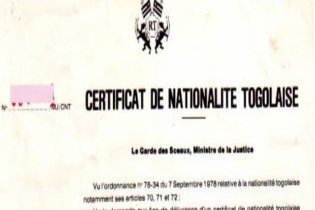 Togo : Le certificat de nationalité désormais accessible en ligne