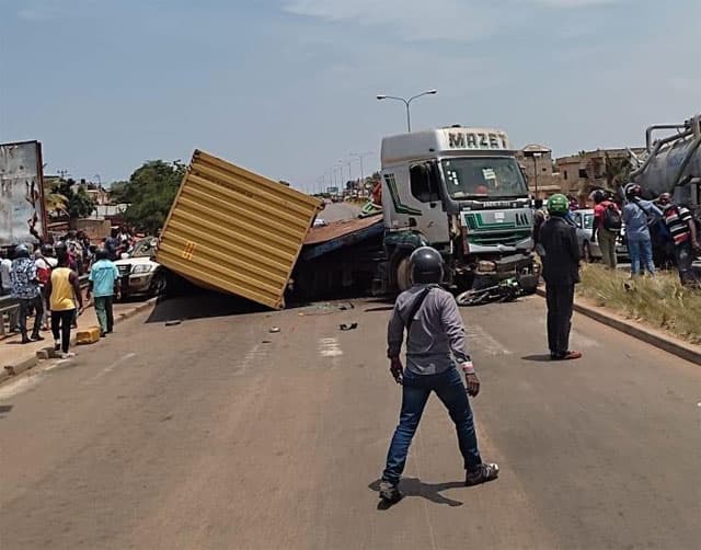 Togo : grave accident sur la voie du Contournement à Lomé