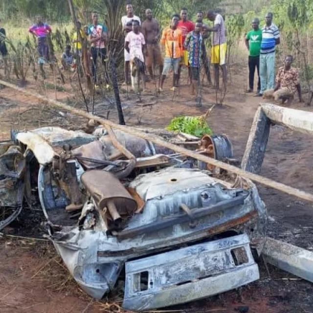 Togo/Drame à Vogan : un véhicule calciné avec son conducteur à bord
