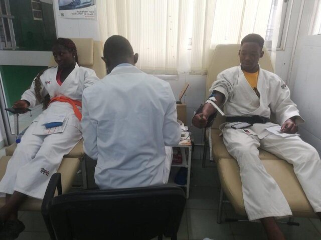 Togo : don de sang du « Lion Club Judo » au CNTS