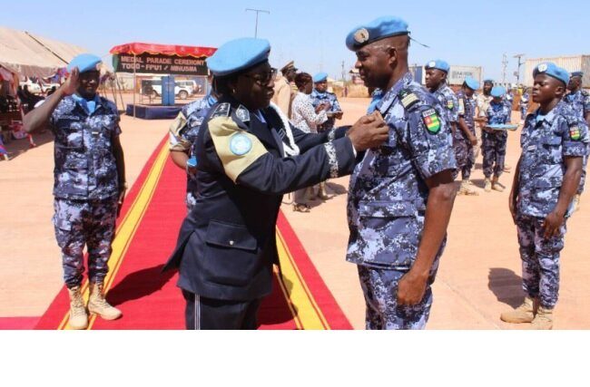 MINUSMA: des casques bleus togolais ont reçu des médailles