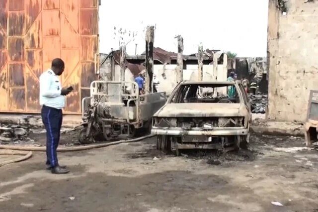 Bénin : 34 morts dans un incendie d’un dépôt de gaz