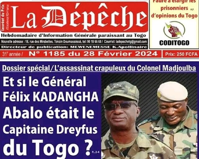 Togo : Le journal « La Dépêche » de nouveau suspendu pour trois mois