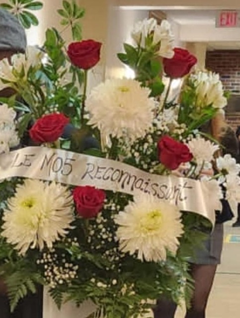 Hommage à Adjé Kpadé à la messe de son enterrement dans la paroisse Saint-Rémi à Ottawa, Canada par Eloi Koussawo (MO5), le 23-03-2024