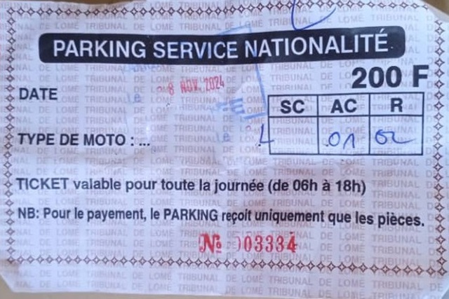Togo/Service de Nationalité : Parking moto à 200 FCFA A qui profite ce «crime» ?