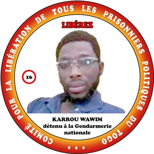 Togo : CODITOGO tire la sonnette d’alarme sur la dégradation alarmante de l’état de santé de Karrou Wawim