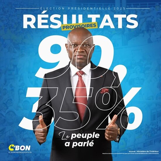 Gabon : Brice Clotaire Oligui N&rsquo;Guema largement élu président 